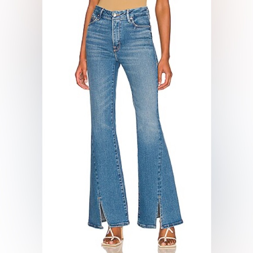 Good American Blue Flare Jeans